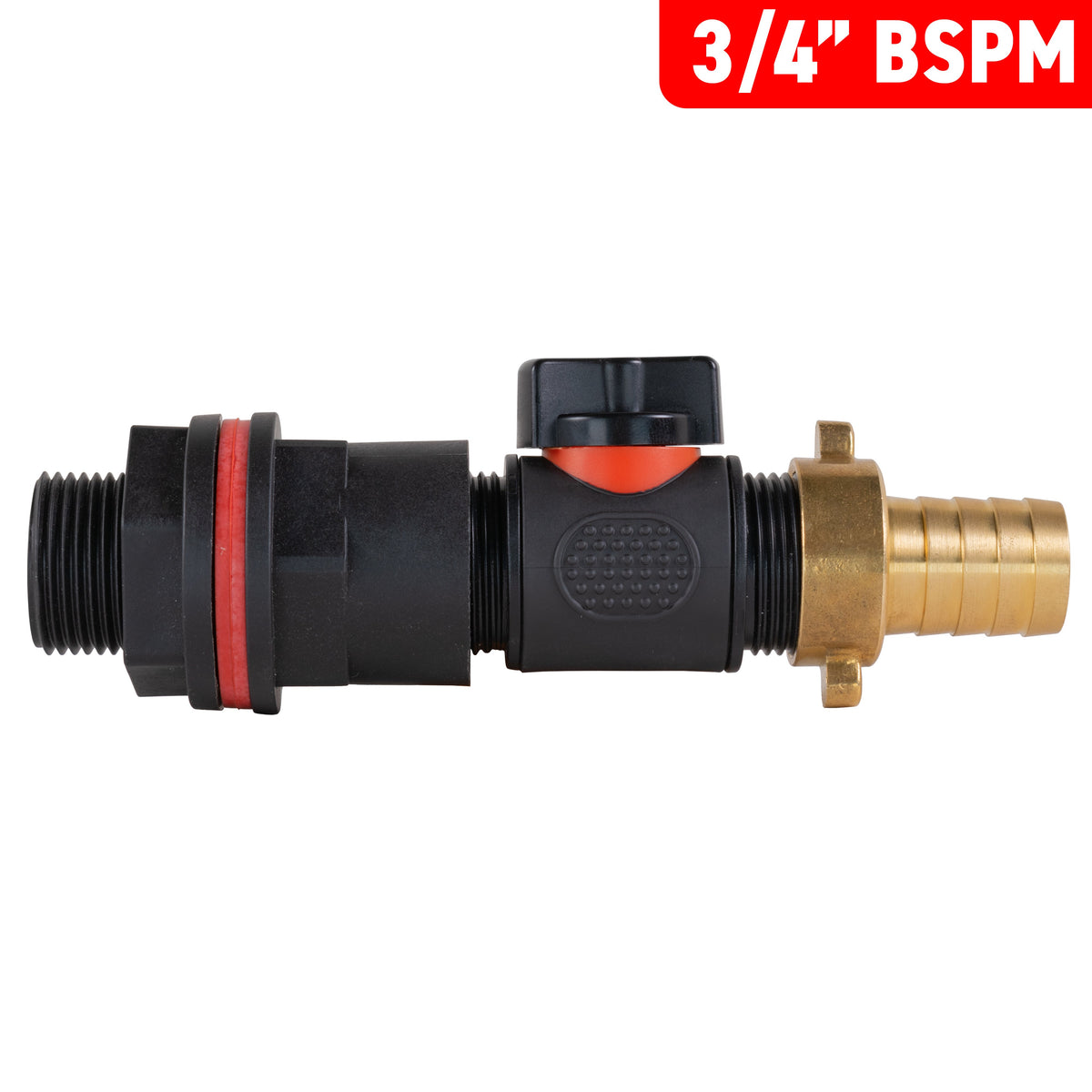 ¾″ Water Butt Kit – 19mm Brass Barb Valve & Cutter
