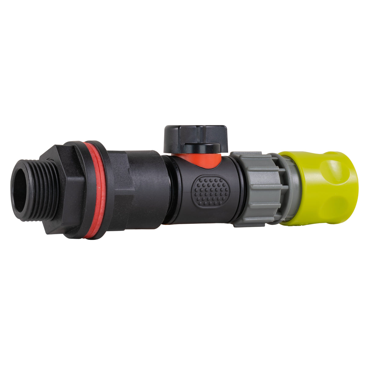 ¾″ BSP Water Butt Kit – Valve & Lime Quick Socket