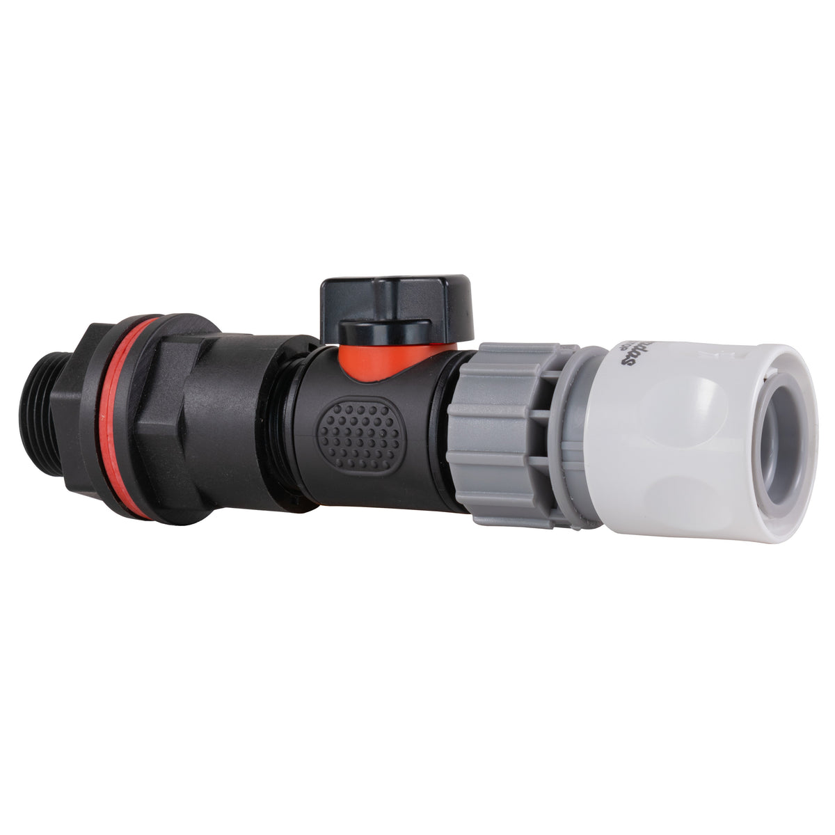 ¾″ BSP Water Butt Kit – Valve & Grey/White Quick Socket