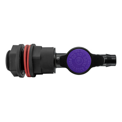 ¾″ BSP Water Butt Kit – Antelco 13mm Irrigation Valve; supplied fitting shown.