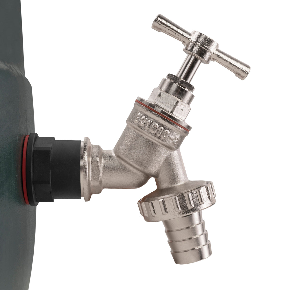 ¾″ BSP Water Butt Kit – Nickel-Plated Barbed Tap