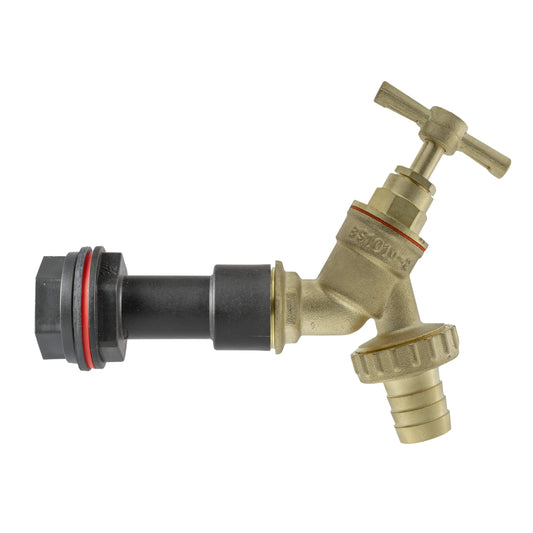 Water Butt Extension Kit 1/2" BSP with Brass Barbed Tap