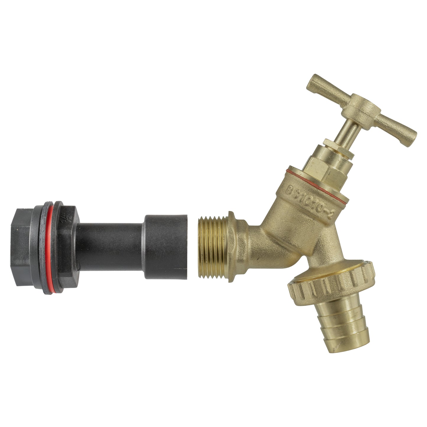 Water Butt Extension Kit 1/2" BSP with Brass Barbed Tap