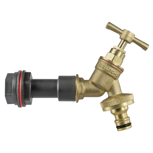 Water Butt Extension Kit 1/2" BSP with Brass Quick Connect Tap