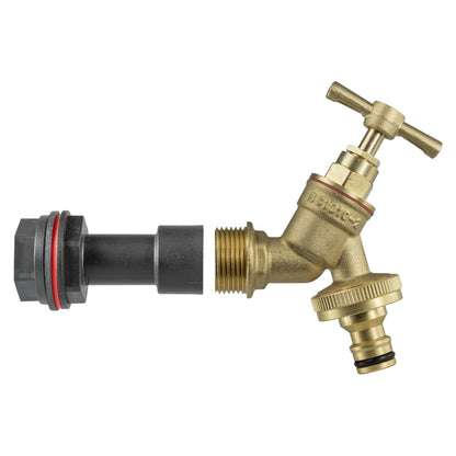 Water Butt Extension Kit 1/2" BSP with Brass Quick Connect Tap