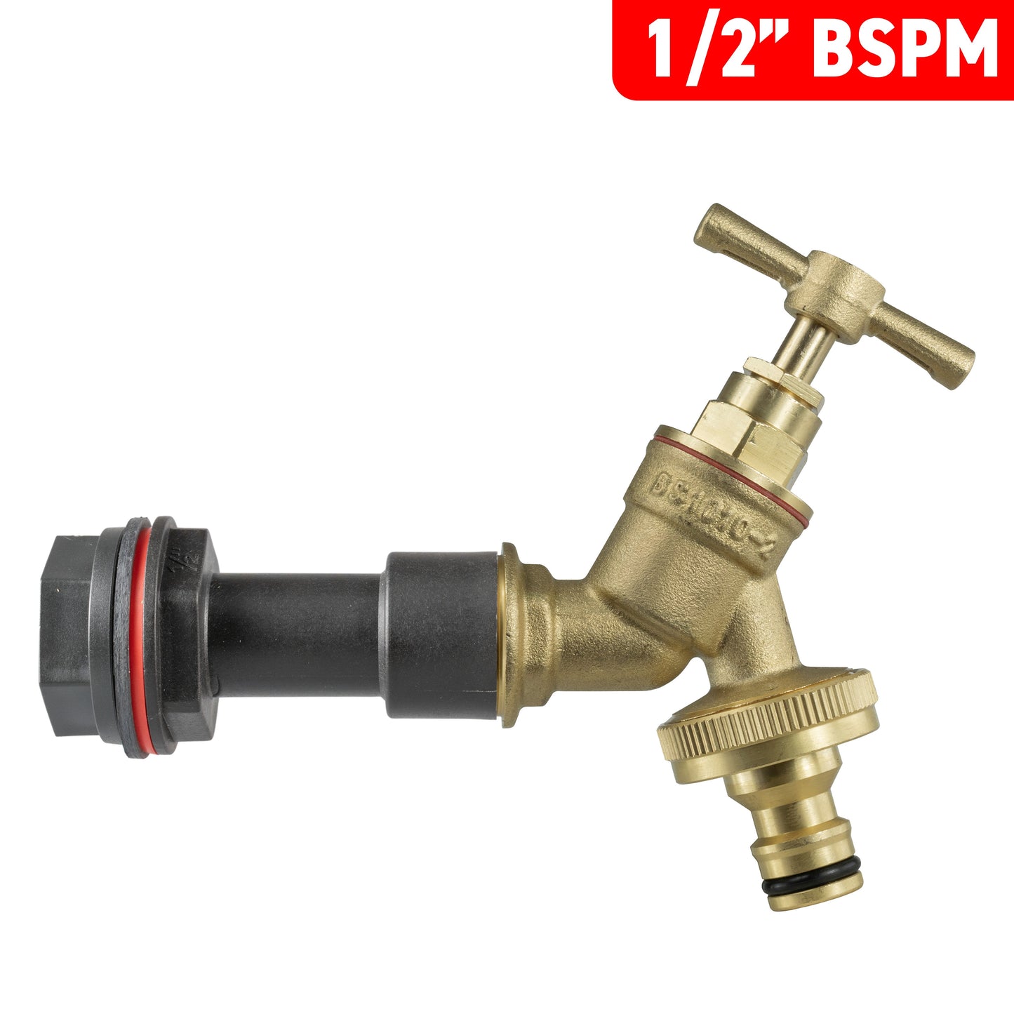 Water Butt Extension Kit 1/2" BSP with Brass Quick Connect Tap