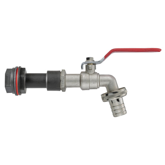 Water Butt Extension Kit 1/2" BSP with Barbed Lever Tap