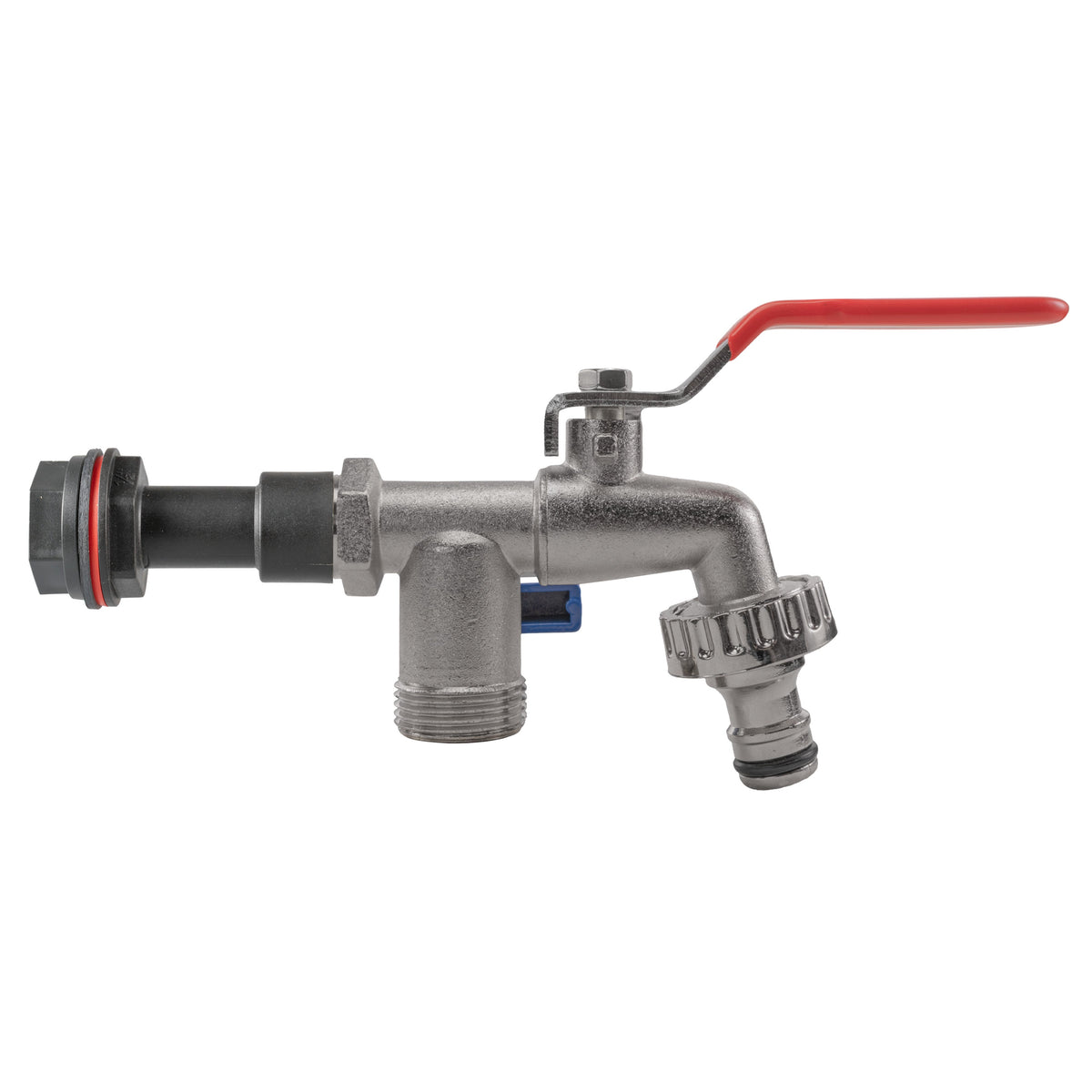 ½″ BSP Water Butt Extension – Double Garden Tap; supplied fitting shown.