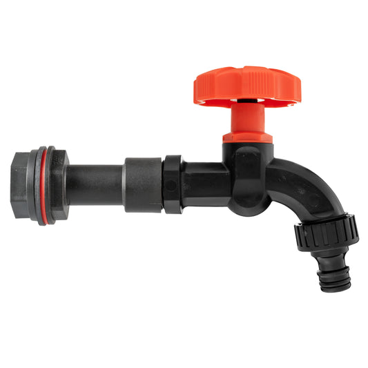 Water Butt Extension Kit 1/2" BSP with Black Dial Tap
