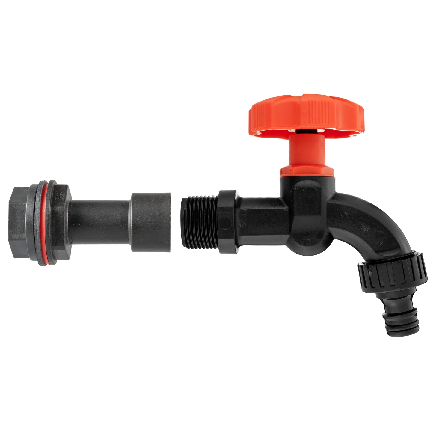 Water Butt Extension Kit 1/2" BSP with Black Dial Tap