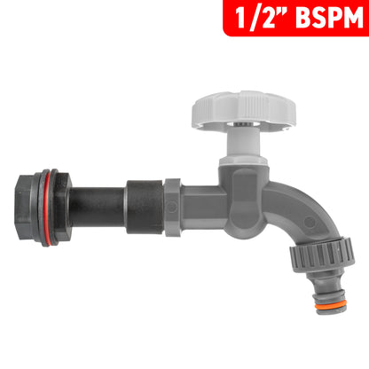 ½″ BSP Water Butt Extension – Grey/White Dial Tap