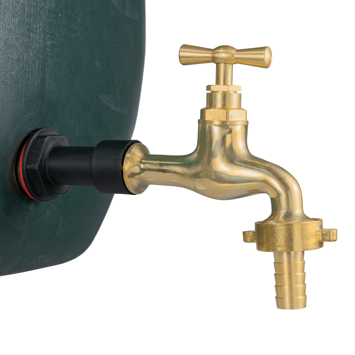 ½″ Water Butt Extension – 13mm Polished Brass Tap & Cutter