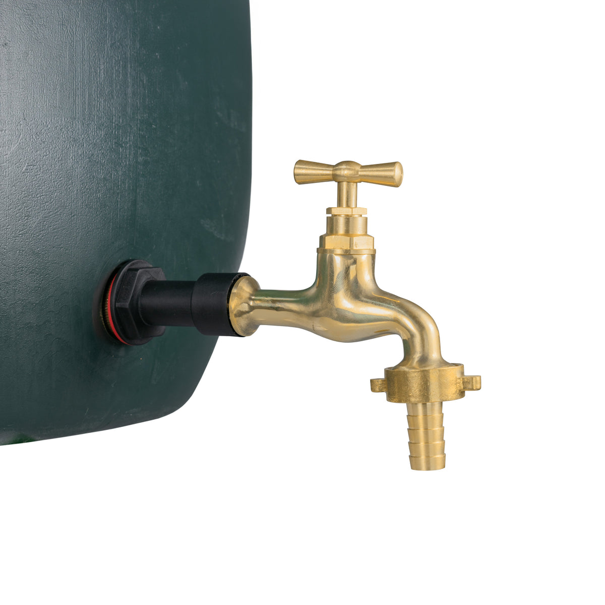 ½″ BSP Water Butt Extension – Polished Brass 15mm Barbed Tap