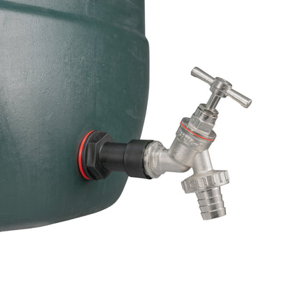½″ BSP Water Butt Extension – Nickel Brass ½″ Barbed Tap