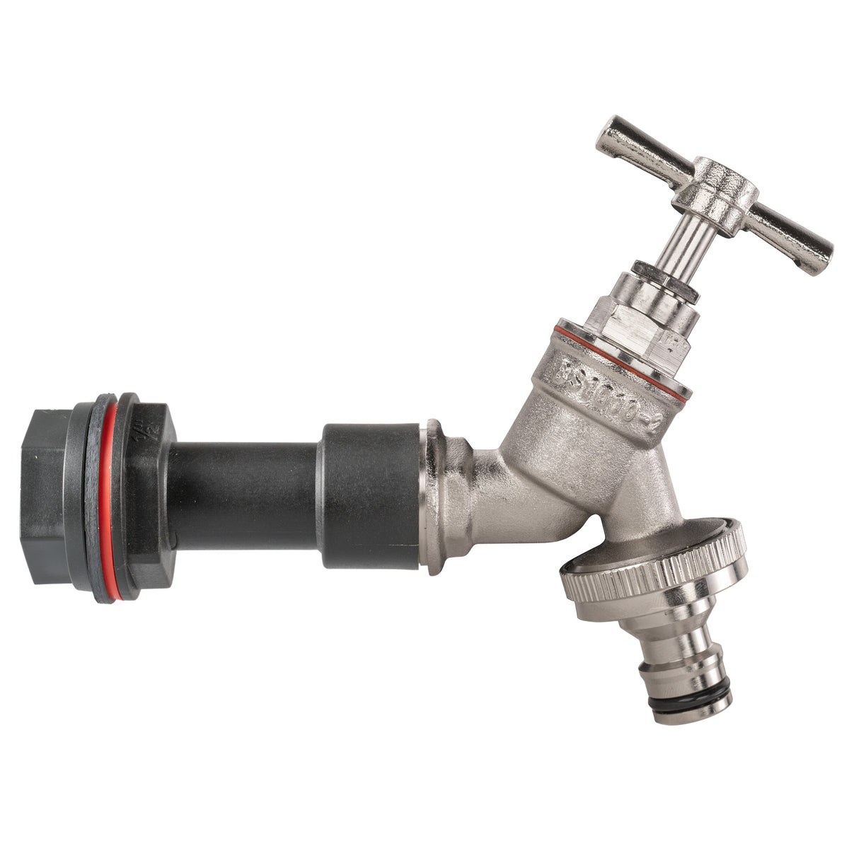 ½″ BSP Water Butt Extension – Nickel Brass Quick Tap; supplied fitting shown.