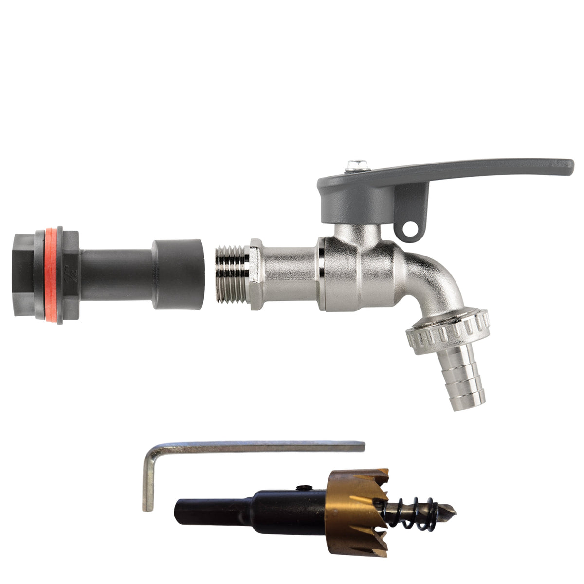 ½″ Water Butt Extension Kit – Side-Lock Lever Tap