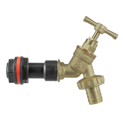 Water Butt Extension Kit 3/4" BSP with Brass Barbed Tap