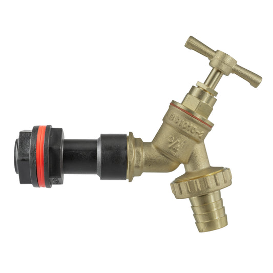 Water Butt Extension Kit 3/4" BSP with Brass Barbed Tap