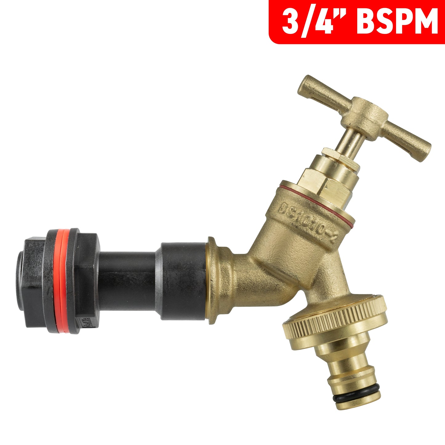 Water Butt Extension Kit 3/4" BSP with Brass Quick Connect Tap