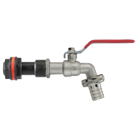 Water Butt Extension Kit 3/4" BSP with Barbed Lever Tap