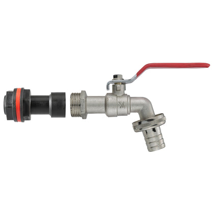 Water Butt Extension Kit 3/4" BSP with Barbed Lever Tap