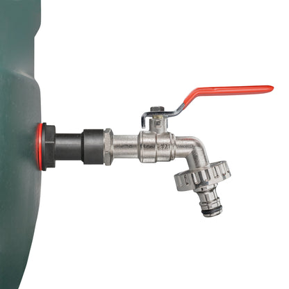 Water Butt Extension Kit 3/4" BSP with Quick Connect Lever Tap