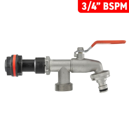 ¾″ Water Butt Extension – Double-Outlet Tap & Cutter