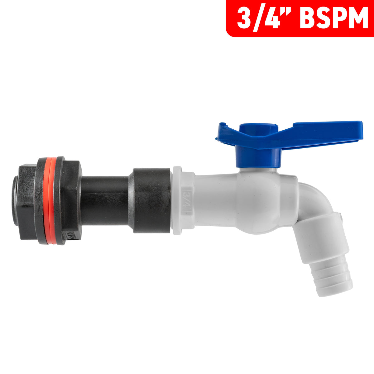 ¾″ Water Butt Extension – White PVC Tap & Cutter