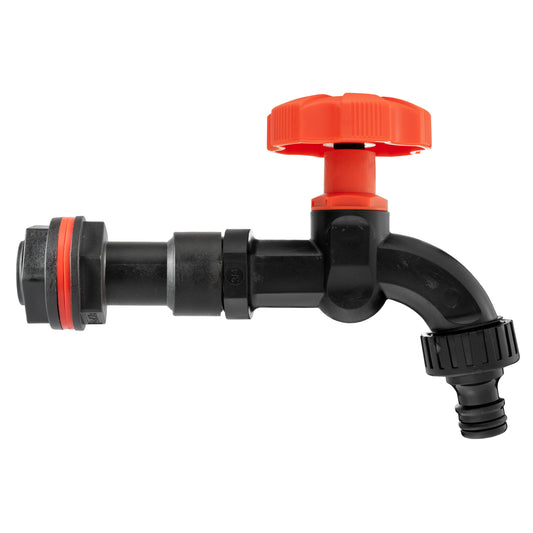 Water Butt Extension Kit 3/4" BSP with Black Dial Tap