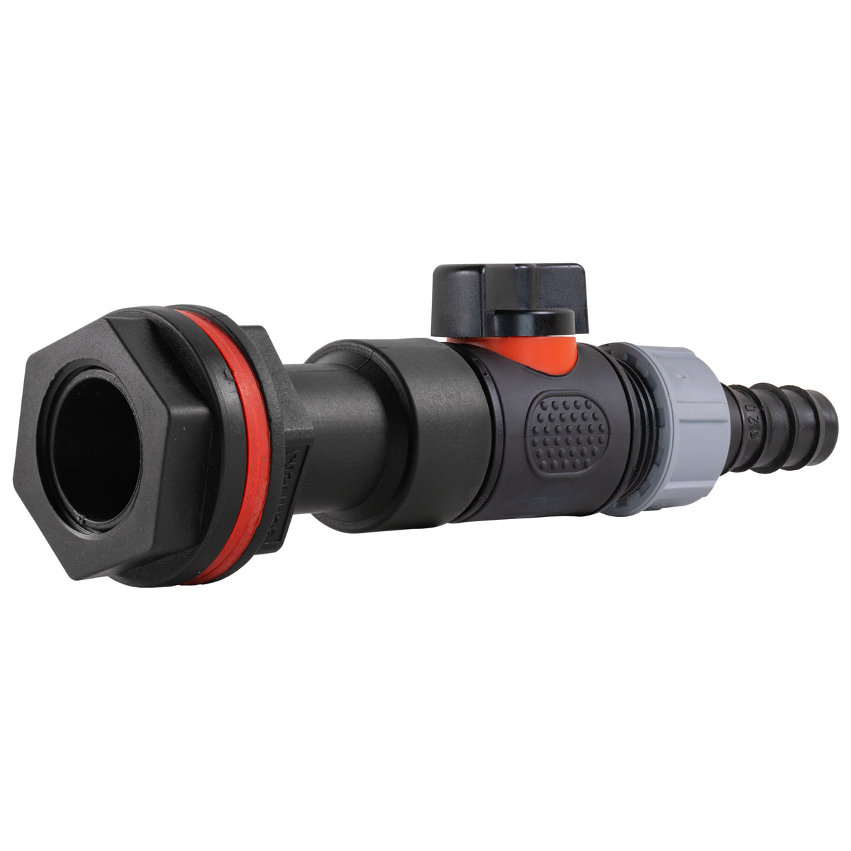 ¾″ BSP Water Butt Extension – Valve & 20mm Irrigation Barb