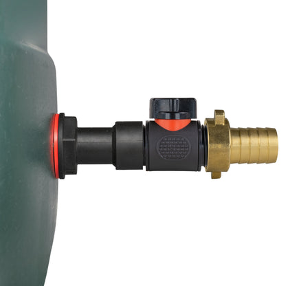 ¾″ BSP Water Butt Extension – Valve & 19mm Brass Barb