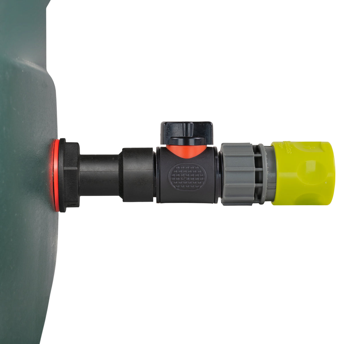 ¾″ Water Butt Extension – Lime Female Quick Coupling Valve & Cutter