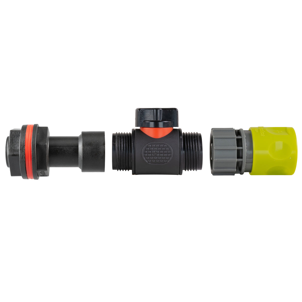 ¾″ BSP Water Butt Extension – Valve & Lime Quick Socket