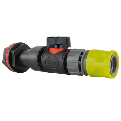 ¾″ Water Butt Extension – Lime Female Quick Coupling Valve & Cutter