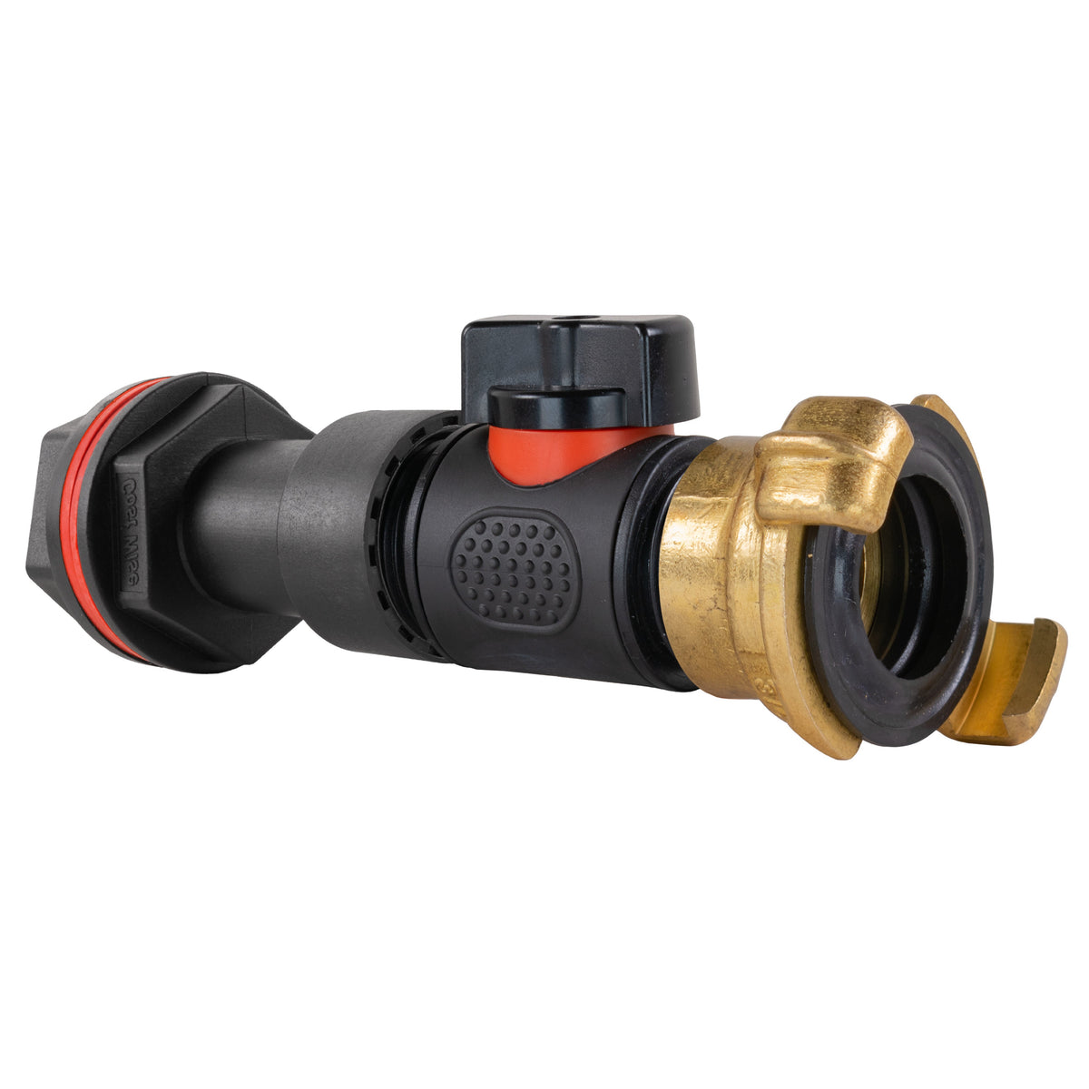 ¾″ BSP Water Butt Extension – Valve & Brass Claw Outlet; supplied fittings shown.