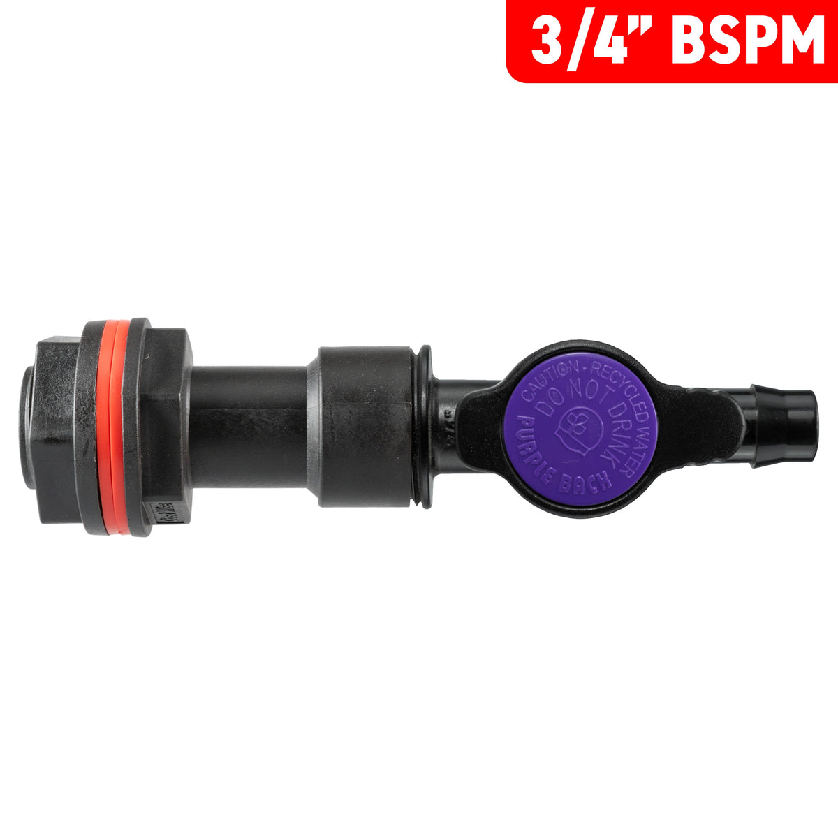 ¾″ Water Butt Extension – Purple-Cap 13mm Valve & Cutter