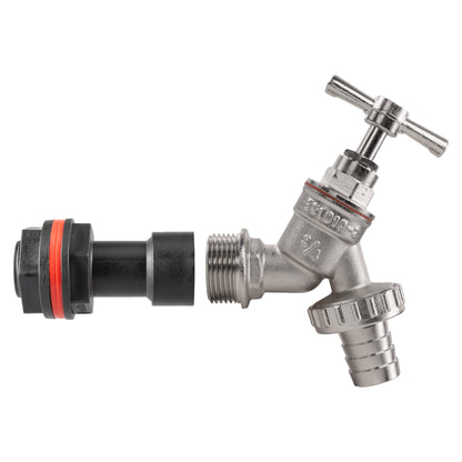 ¾″ Water Butt Extension – Nickel-Plated Barbed Tap & Cutter