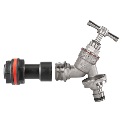 ¾″ BSP Water Butt Extension – Nickel-Plated Quick Tap