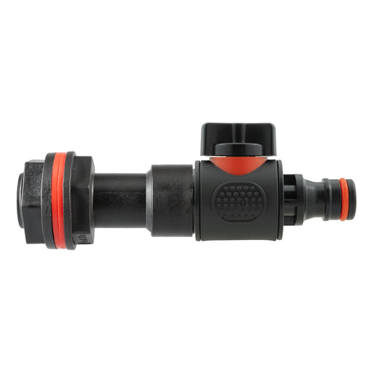 ¾″ BSP Water Butt Extension – Quick-Connect Valve; supplied fittings shown.