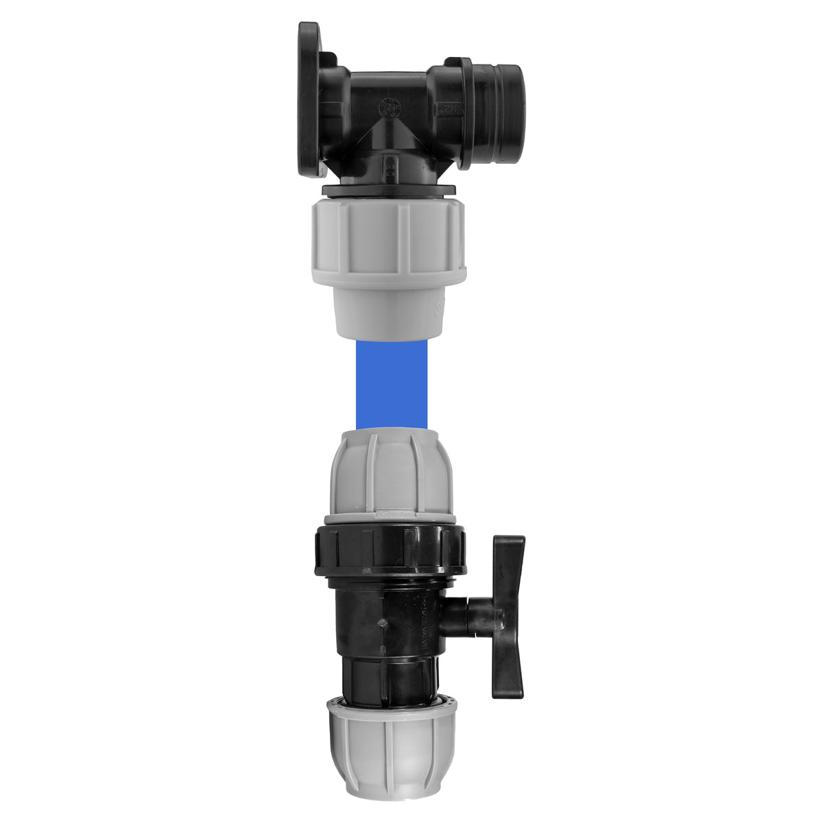 20mm MDPE Wall Kit – Separate 20mm MDPE Valve