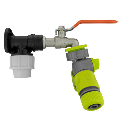 20mm MDPE Wall Kit – Lever Tap, Splitter & Hose Couplings
