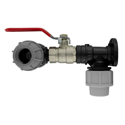20mm MDPE Wall Kit – Lever Valve & 20mm MDPE Tee