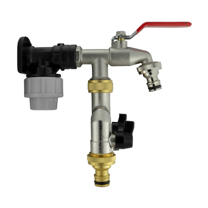 20mm MDPE Wall Kit – Double Tap & Three Snap-On Outlets