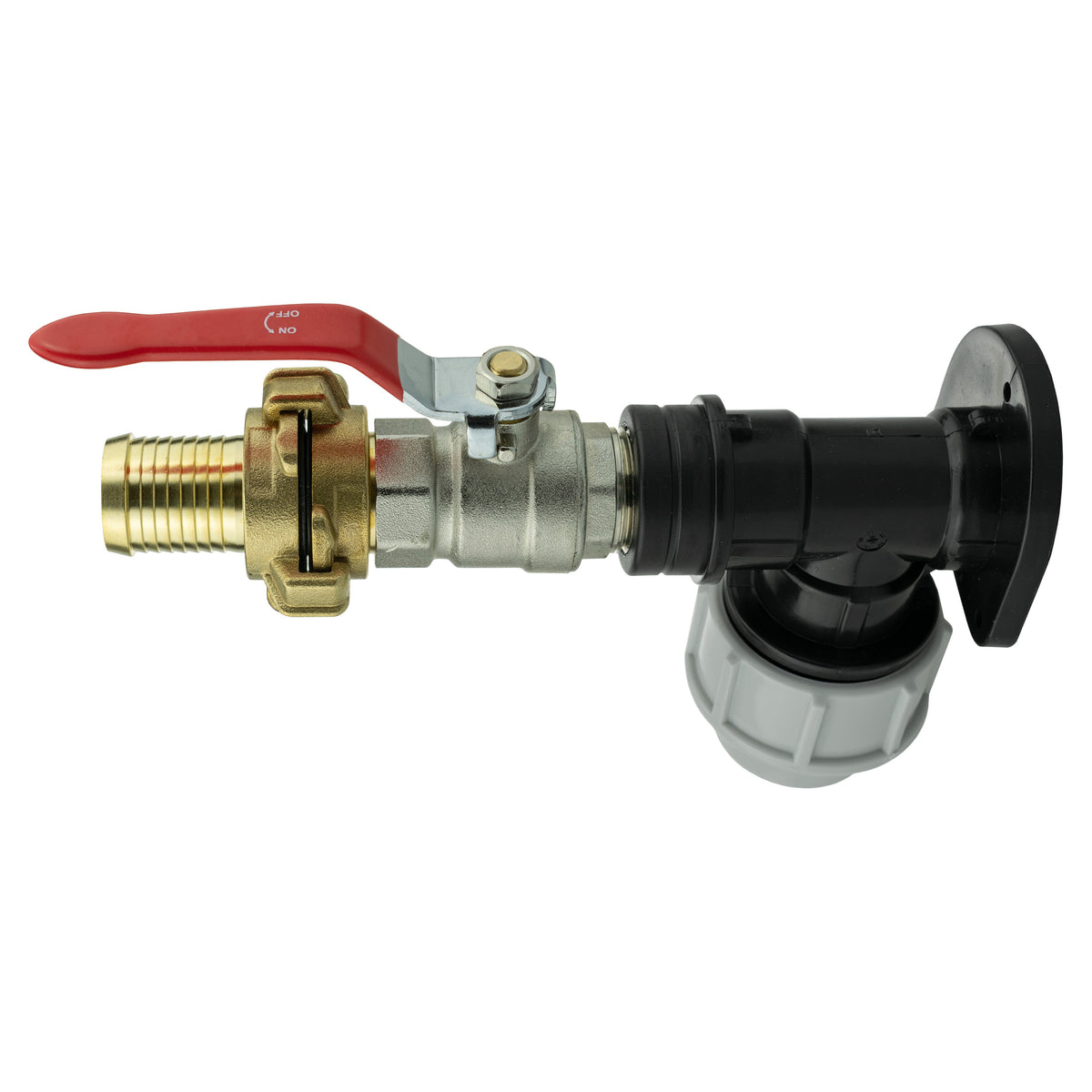20mm MDPE Wall Kit – Lever Valve & 25mm Claw Hose Tail