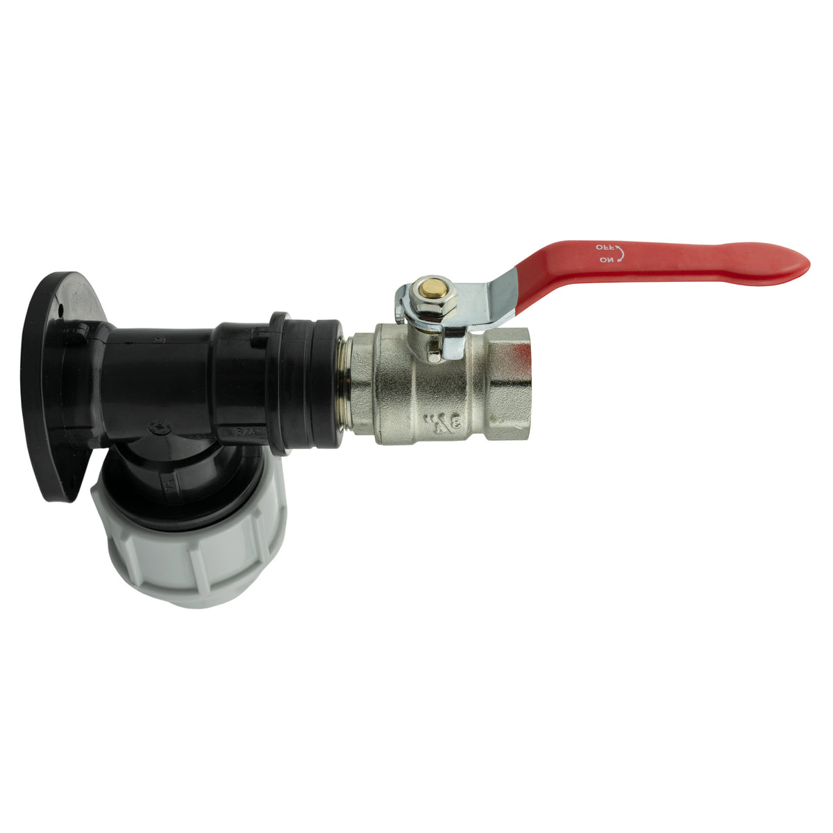 25mm MDPE Wall Kit – Brass Lever Valve