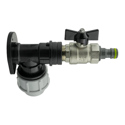 25mm MDPE Wall Kit – Butterfly Valve & Lime Plug