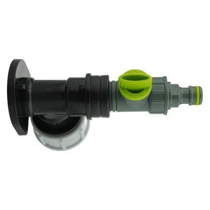 25mm MDPE Wall Kit – Lime Valve & Quick-Connect Plug
