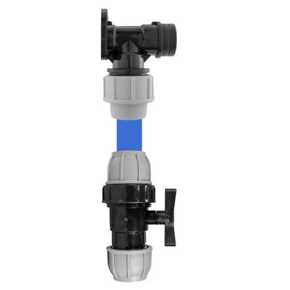 32mm MDPE Wall Kit – Separate 32mm MDPE Valve