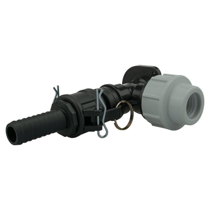 25mm MDPE Wall Kit – ¾″ Camlock B+E