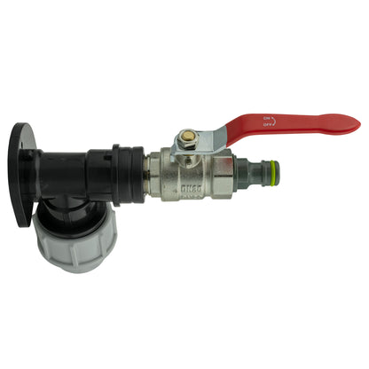25mm MDPE Wall Kit – Lever Valve & Quick-Connect Plug